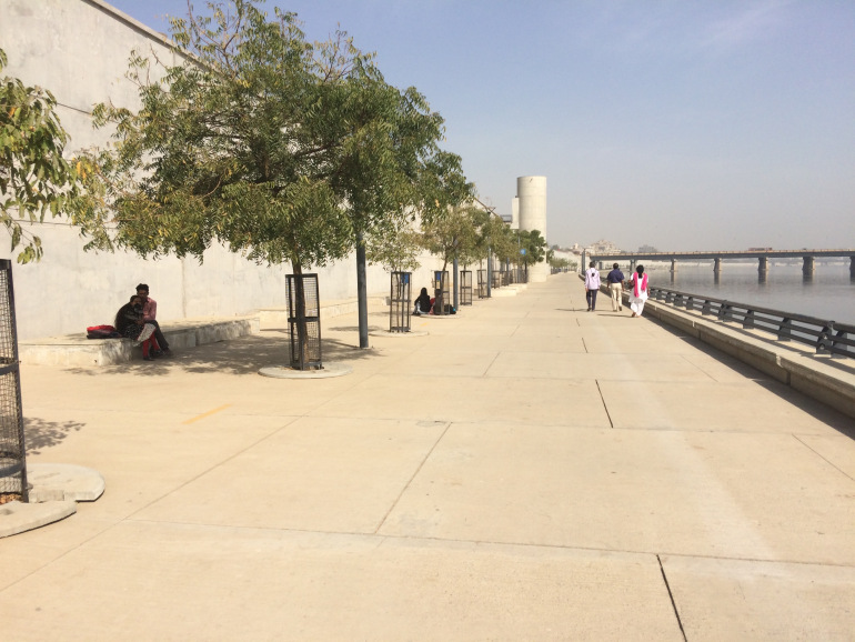 lack of shade along Sabarmati